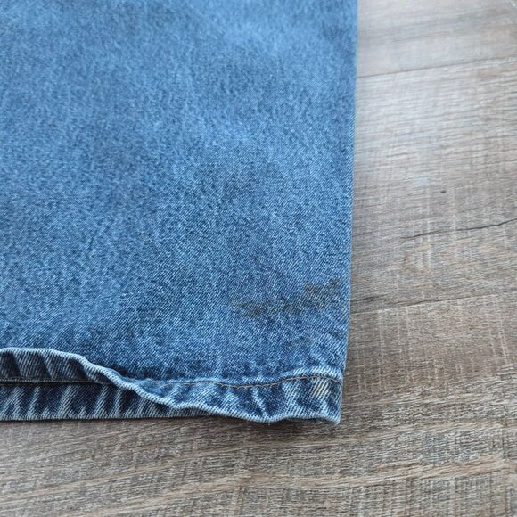 Men's Carhartt Denim Blue Jeans Size 44x30 RN14806 Work Wear - Picture 8 of 9